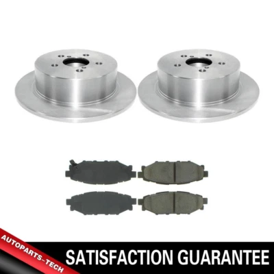 Rotores de freio traseiros e pastilhas de freio metálicas Subaru Outback 2005 - 2008 2009 - Imagem 1 de 4