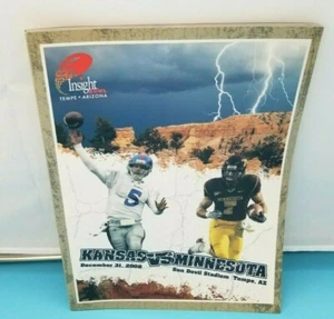 PROGRAMA DE FÚTBOL INSIGHT BOWL - 2008 - MINNESOTA vs. KANSAS - DIFÍCIL DE ENCONTRAR - Imagen 1 de 1