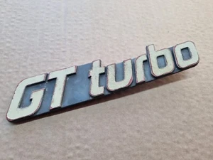 RENAULT 5 GT TURBO USED ORIGINAL REAR BOOT LID TAIL GATE BADGE - Picture 1 of 2