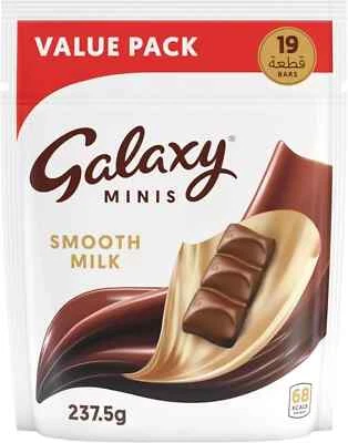 Galaxy Chocolate Minis Smooth Milk, Mini Chocolate Bars 19 Bars x 237.5g - Image 1 of 4