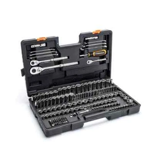 1/4 in. x 3/8 in. x 1/2 in. SAE/MM Mechanics Hand Tool Set (185-Piece) - Picture 1 of 4