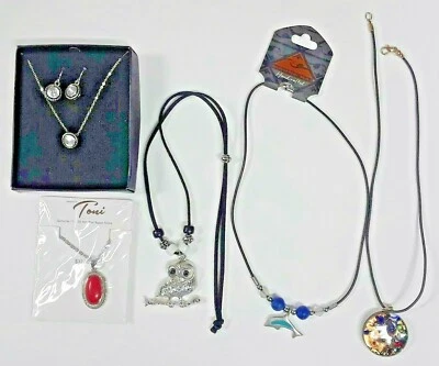 Collar de piedra de ágata roja genuina de 11X20 mm, búho de estrás, vetro de Murano, delfín Foto 1 de 4