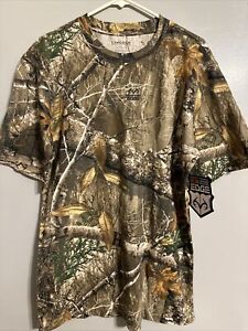 Lincoln Outfitters Men's Large Hunting Camo T-shirt  Realtree Edge Cotton