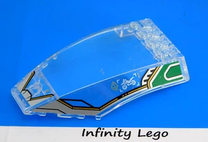 LEGO Trans-Clear Parabrisas 10x6x2 Pegatinas Curvas Ninjago Nightcrawler (70641) - Imagen 1 de 3