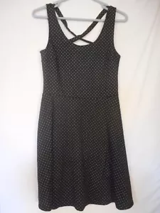 Black white polka dot Size S H&M sleeveless Dress - Picture 1 of 6