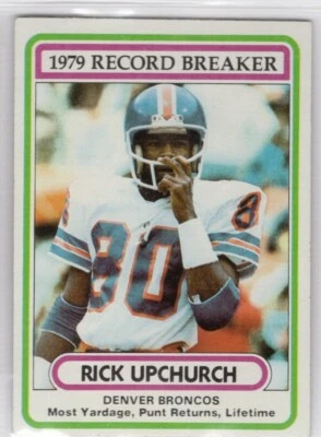 1980 Topps - Record Breaker Rick Upchurch #5 - Image 1 of 2