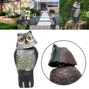 Eule Vogelabwehr Vogelschreck Taubenschreck Lockvogel Schrecken Sound Garten - Bild 1 von 5