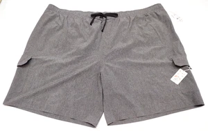 Costume da bagno uomo True Nation grigio nuovo con etichette 6XL~tasche~coulisse~4 vie elasticizzato - Foto 1 di 16