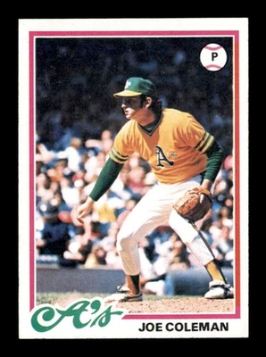1978 Topps #554 Joe Coleman   NM/NM+ X3479484 - Image 1 of 3