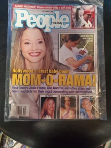 People Weekly Jodie Foster September 21, 1998/ NICE CARING IN PLASTIC BAG - Picture 1 of 2