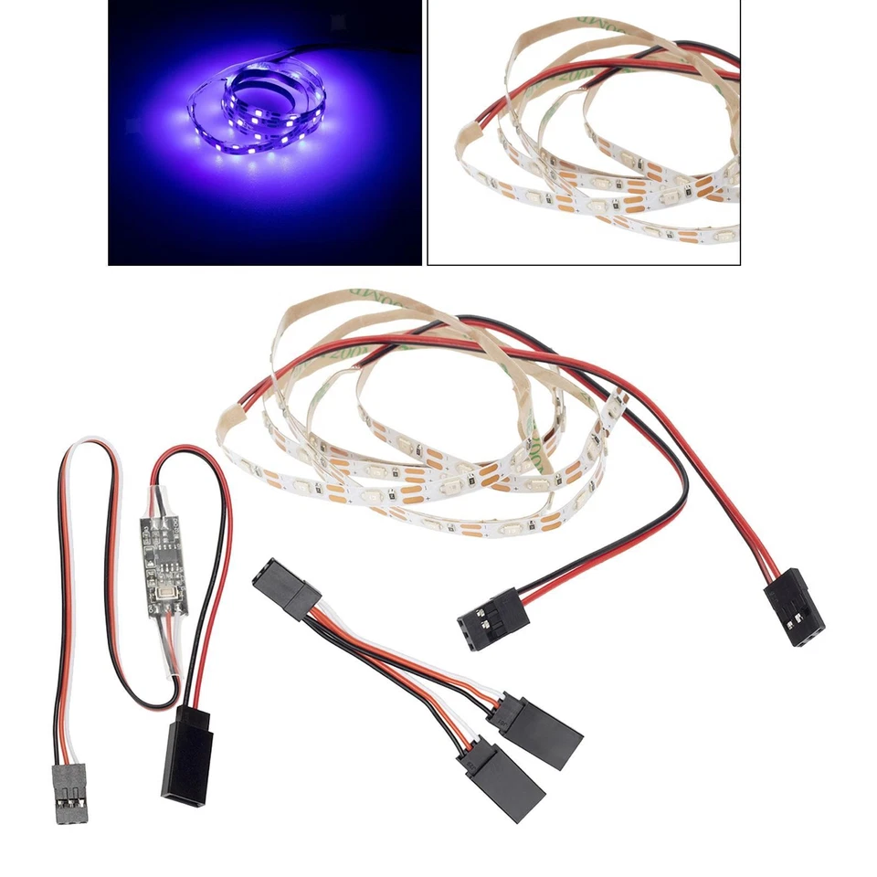 Tira de luz LED con control remoto apta para avión de ala fija RC ala voladora Foto 1 de 1