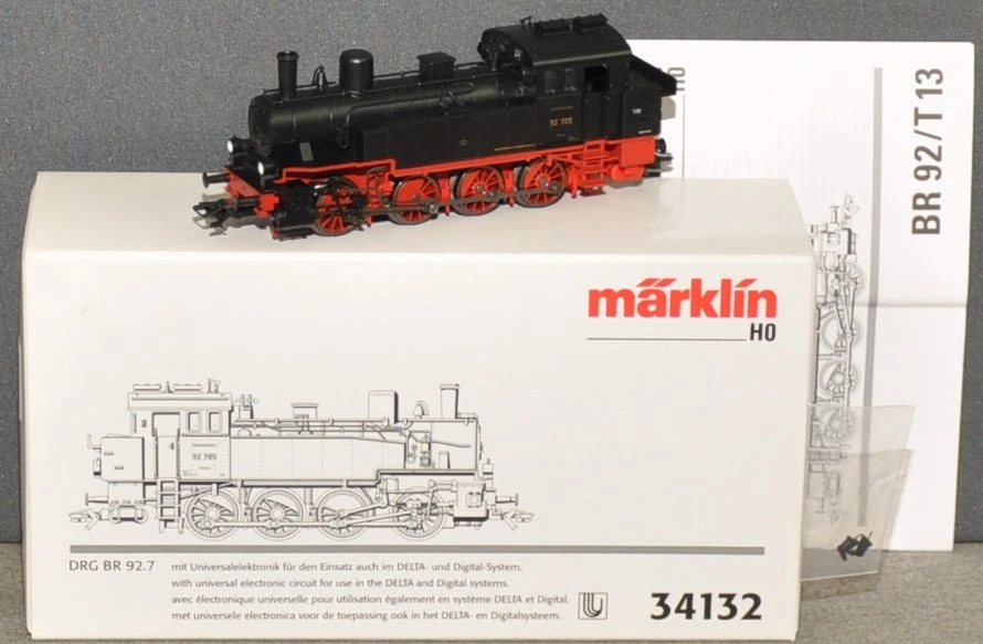 Märklin 34132 .1 Tender Locomotive BR 92 705 DRG Delta/Digital Brand New H0 - Image 1 of 1