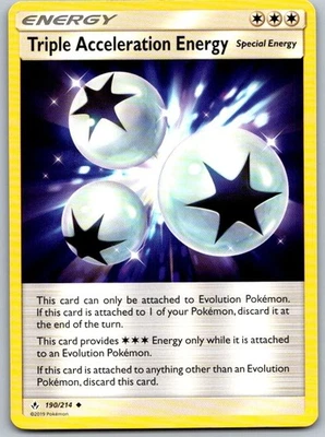 Triple Acceleration Energy 190/214 Uncommon SM - Unbroken Bonds - Image 1 of 2