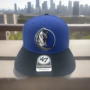 Dallas Mavericks Hat '47 Brand Captain 2 Tone "OG Logo" Snapback Cap OSFM H16 - Picture 1 of 8
