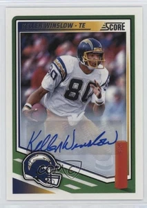 2025 Score Signatures Kellen Winslow #270 Auto Salón de la fama - Imagen 1 de 3