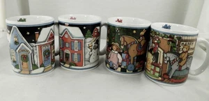4 tazas de té de café Susan Winget para vacaciones certificadas internacionales 1993 - Imagen 1 de 12