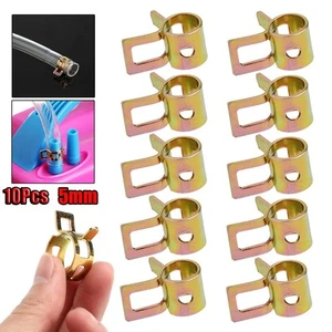 10* Fastener Spring Clip Clamps Supplies For Fuel Water Line Hose Pipes Tube - Picture 1 of 7