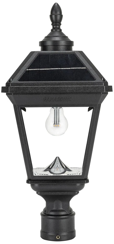 Bombilla Imperial II 25 3/4"H Negra LED Exterior Solar Poste Luz Foto 1 de 1