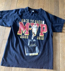 VTG Lebron James Cavaliers 2010 NBA Back to Back MVP Men's Short Sleeve Shirt A - Picture 1 of 5