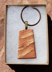 Original, Picture Rock Sandstein Anhänger von Bob Caruso * 1,5" hoch - Bild 1 von 3