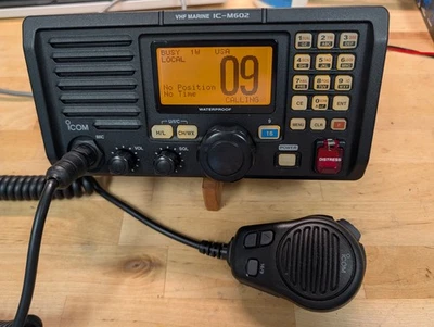Icom IC-M602 Marine VHF Radio Transceiver - Class D DSC  - - Waterproof  - Image 1 of 3