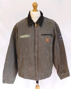 CARHARTT DETROIT VINTAGE J97 DUCK CANVAS JACKET XL MENS AUTHENTIC BLANKET LINED - Picture 1 of 14