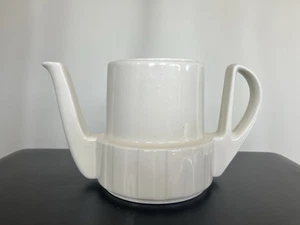 Vintage Mid Century Bauhaus WMF Porcelain Teapot, Ivory With Top, No Chips - Picture 1 of 12