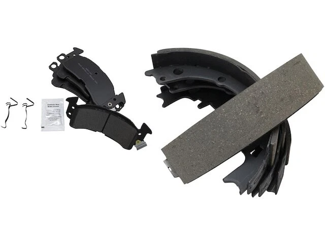 TRQ 98KT14K Brake Pad and Brake Shoe Kit Fits 1975 Oldsmobile Cutlass Salon - Image 1 of 1