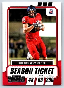 Tarjeta de 100 Rob Gronkowski Arizona Wildcats 2021 Panini Contenders Draft Picks - Imagen 1 de 2