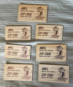 SCARCE Lot 7 US Stamp Booklets, 1960’s, MR.Zip/Mail Early Blue Cover More - Picture 1 of 2