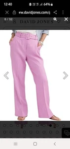 WITCHERY Beautiful Pure Linen Flare Pants Very Close To New Sz 8 Rrp $199 - Picture 1 of 7