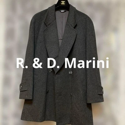 R. & D. Marini Italian Cashmere Double-Breasted Long Jacket - Image 1 of 4