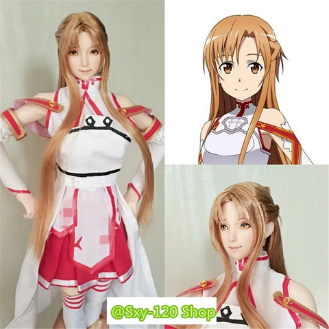 1/6 Female Asuna Girl Obitsu Head Sculpt For 12inch PH LD UD Figure Body Toys Cover