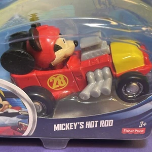 Disney Mickey & the Roadster Racers Mickey's Hot Rod Car Fisher-Price New!! - Picture 1 of 3