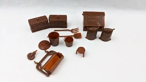 Marx reissue Brown Feed and Barn Accessories Set new  - Picture 1 of 1