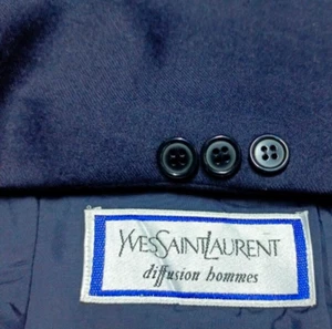 Vintage Yves Saint Laurent Diffusion hommes all worsted suit jacket blazer 42R - Picture 1 of 9