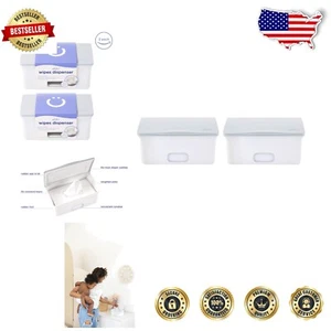 Baby Wipes Dispenser Set - Secure Seals & Clear Window for Ultimate Freshness - Picture 1 of 8