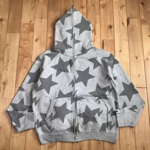Bape Star Hoodie S Size Grey A Bathing Ape Sta Full Zip Vape No.aj905 2504TY - Picture 1 of 6