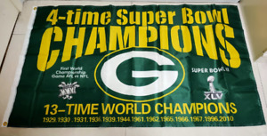 Green Bay Packers Super Bowl XXXI Flag 3X5 FT Football NFL Banner Polyester
