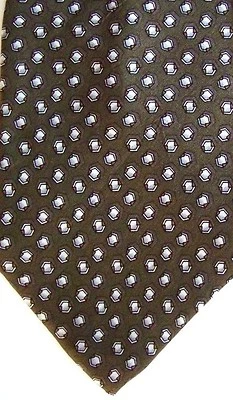 John Henry Men's Silk Geometric Neck Tie Olive Multi Classic 3 7/8" x 58 1/2" Foto 1 de 2