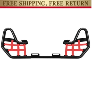 Steel Nerf Bars Black bar Red nets For 01-20 Honda TRX 250EX 250X Pair set - Picture 1 of 5