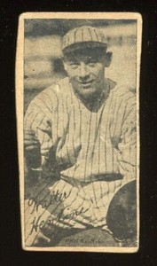 1923 W572 Strip Card Hand Cut Baseball Walter Henline Authentic