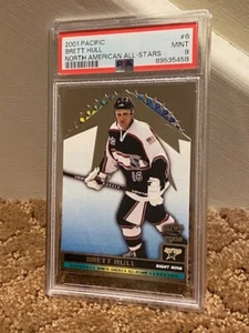 Tarjeta troquelada Pacific Brett Hull North American All Stars 2001 PSA 9 #3 poco pop - Imagen 1 de 1
