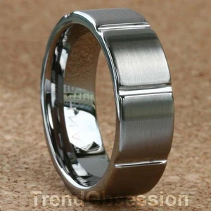 Anillo de boda de carburo de tungsteno para hombre talla 9 - Imagen 1 de 2