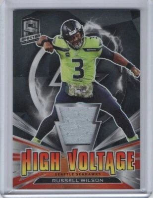 2021 Panini Spectra High Voltage Jersey Prizm #HV-RW Russell Wilson 33/49 - Image 1 of 2