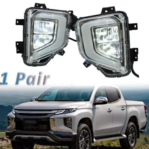 1Pair LED Fog Lamp Daytime Running Light For Mitsubishi L200 / Triton 2019-2021 - Picture 1 of 7