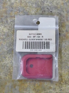 Battle Arms Magazine Mag Base Pad for GLOCK 9mm/.40/357 Sig Floor Plate - Red - Picture 1 of 2