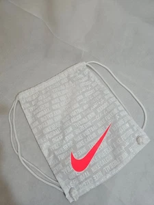 Nike white red tick Drawstring  Football Boots Bag - Picture 1 of 5