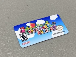Super Mario Advance (Nintendo Gameboy Advance) etichetta di ricambio - Foto 1 di 1