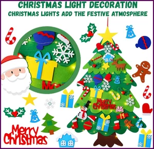 Árbol de Navidad de fieltro para niños 3,2 pies mi primer árbol de Navidad para niños pequeños 34 - Imagen 1 de 26